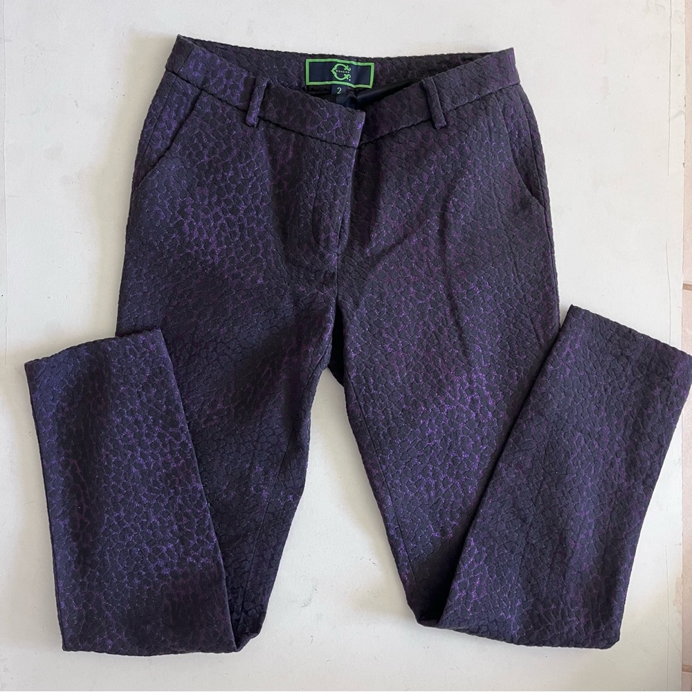 Purple Patterned Pants - image 1